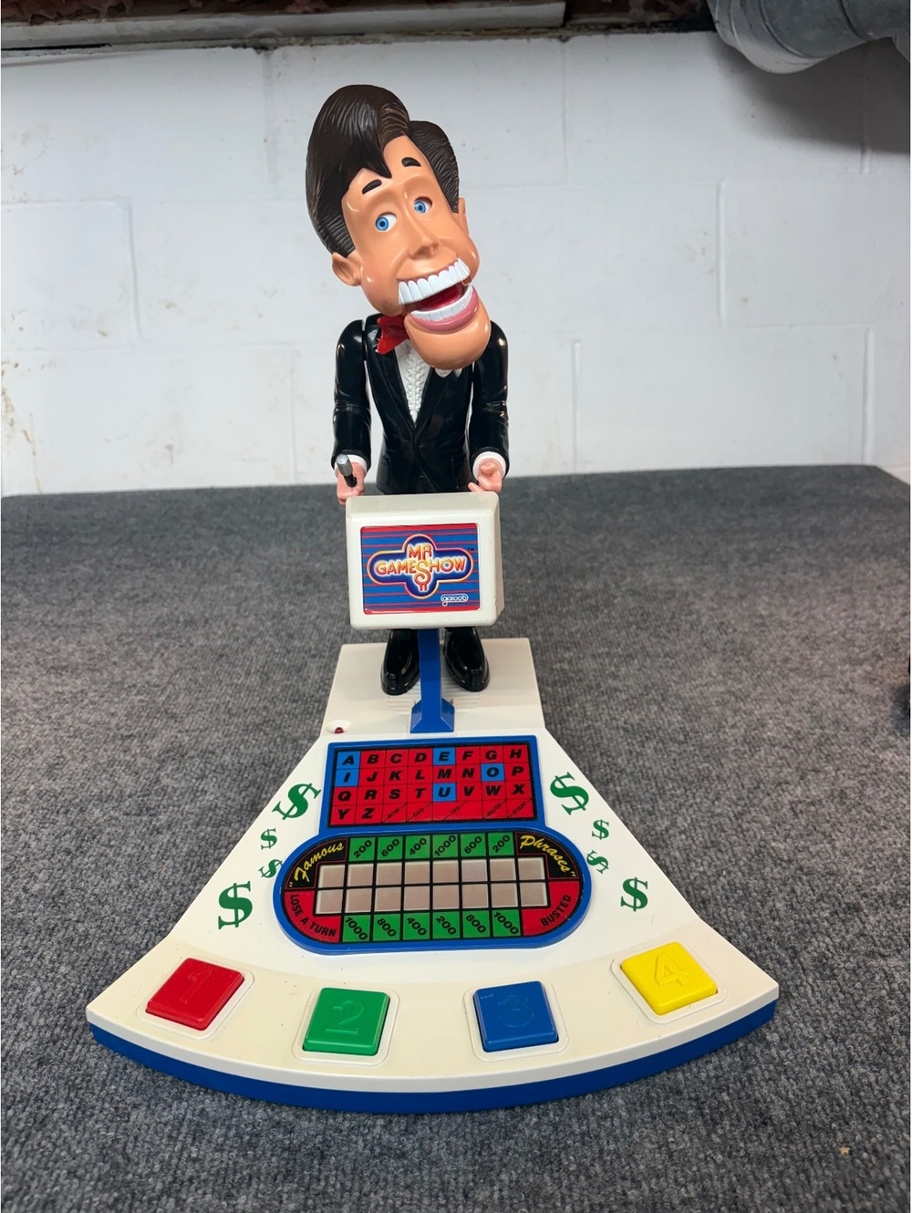 1987 Mr. Game Show Gus Glitz Electronic Talking Game Galoob vintage